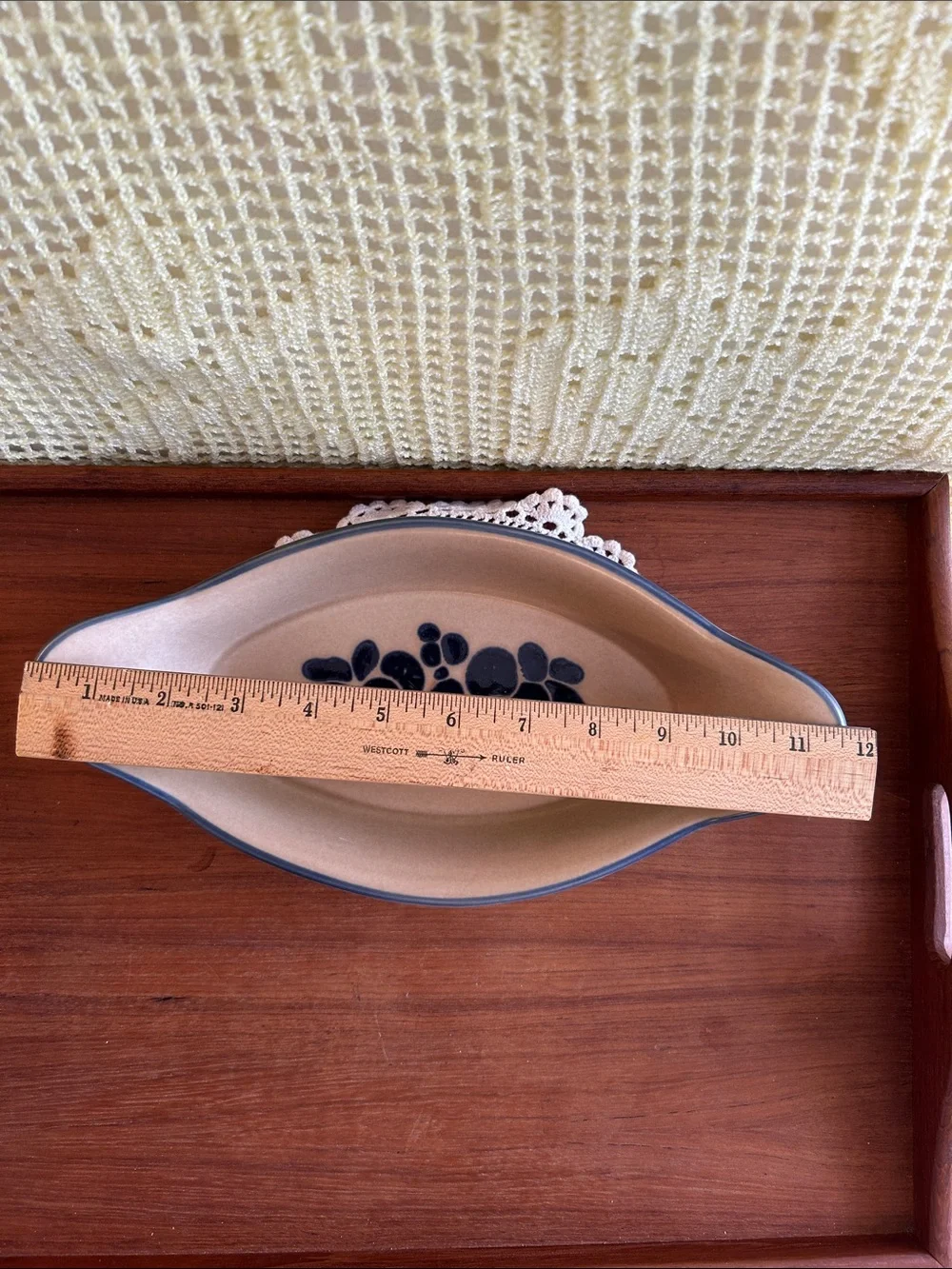 Vintage Pfaltzgraff “Folk Art” Stoneware Au Gratin Serving Dish. 22 oz